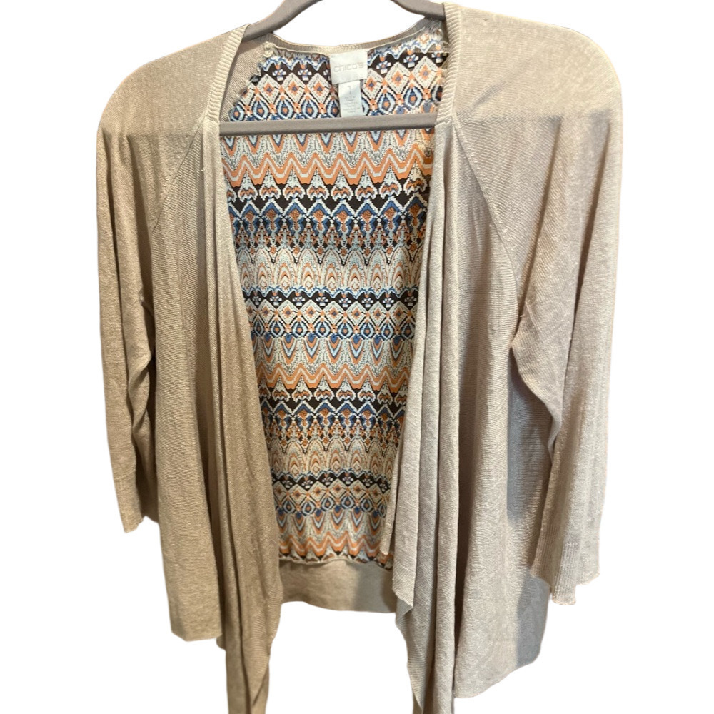 70. WOMENS CHICO’S 1/M DETAIL TOP